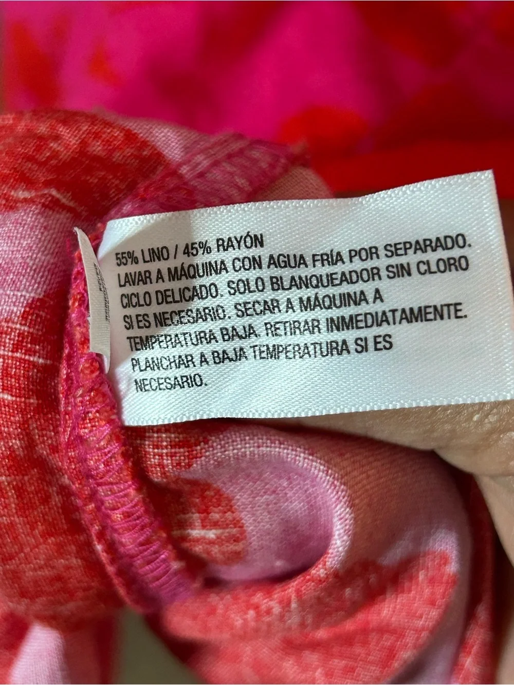 kate Spade x Target Classic Rose Linen Long Sleeve Maxi Dress Pink/Red Sz XL.